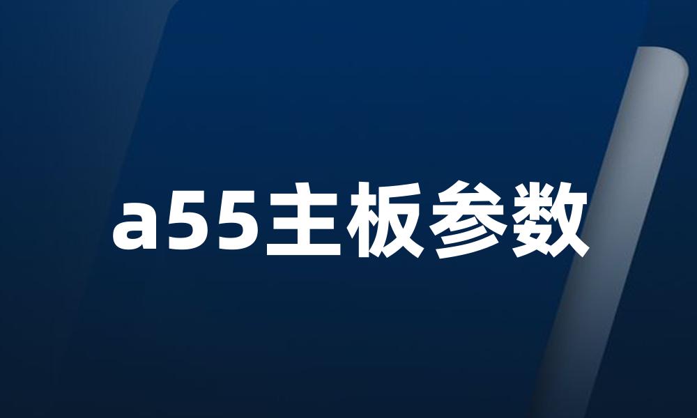 a55主板参数