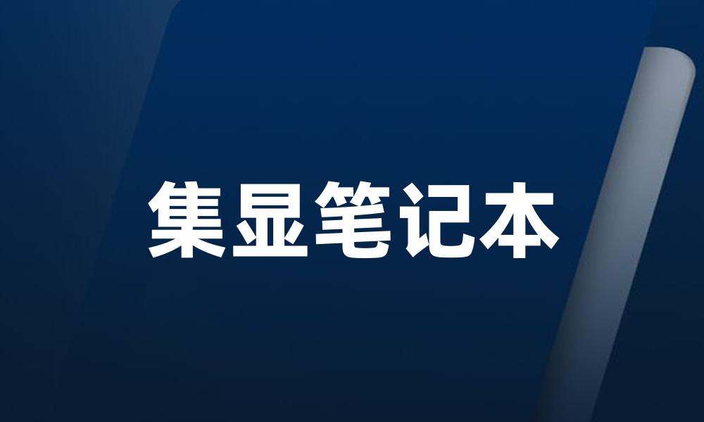 集显笔记本