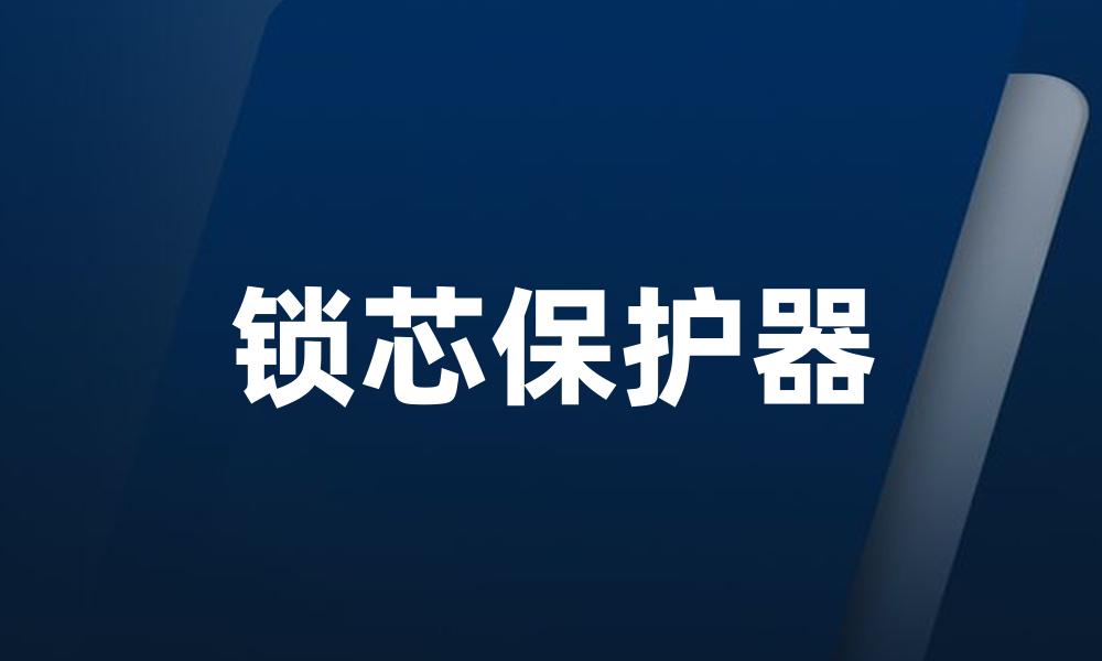 锁芯保护器