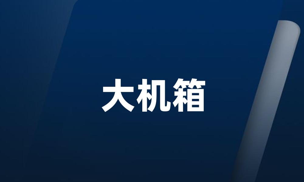 大机箱