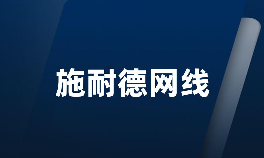 施耐德网线