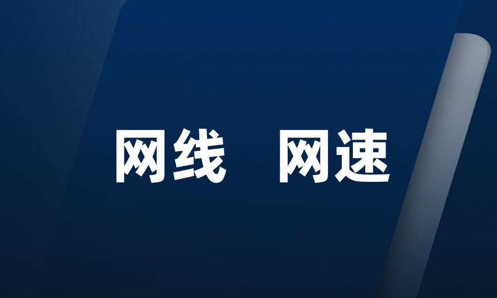 网线 网速