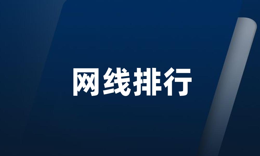 网线排行