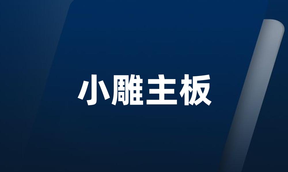 小雕主板