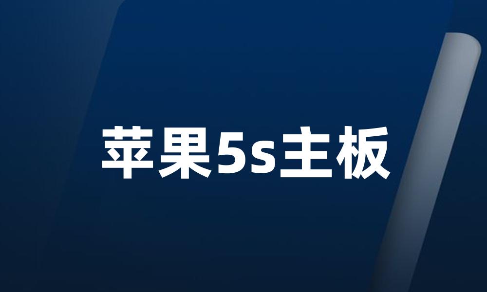 苹果5s主板
