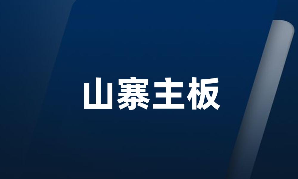 山寨主板