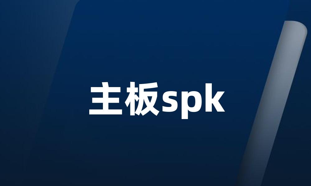 主板spk