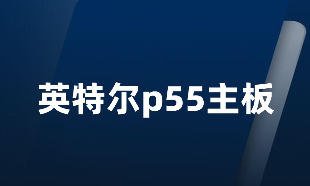 英特尔p55主板